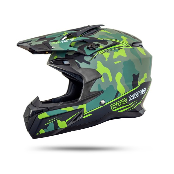 MX Mexico Motocross Helm Camouflage matt ECE 2205
