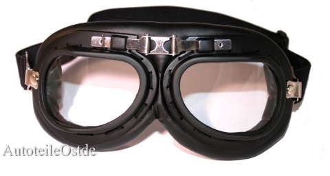 103 Oldtimer Brille Schwarz Glas klar